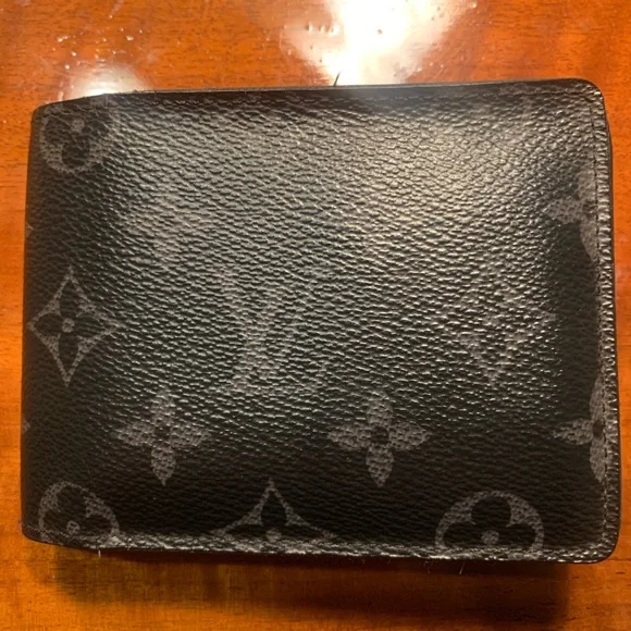 Louis Vuitton The Multiple Wallet iconic black and grey Monogram Eclipse canvas